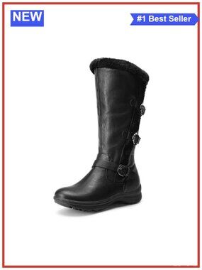 Women's Knee High Winter Boots Faux Fur Lined Snow Boots